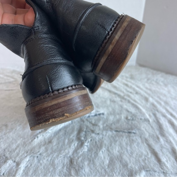Franco Sarto Gently  worn black leather booties! Women size 7.0 - Picture 10 of 12